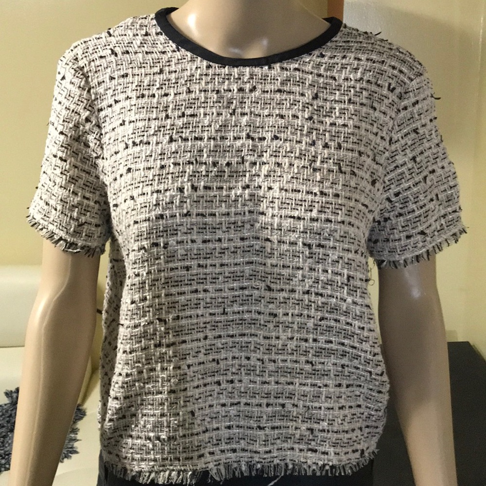 Mango tweed blouse